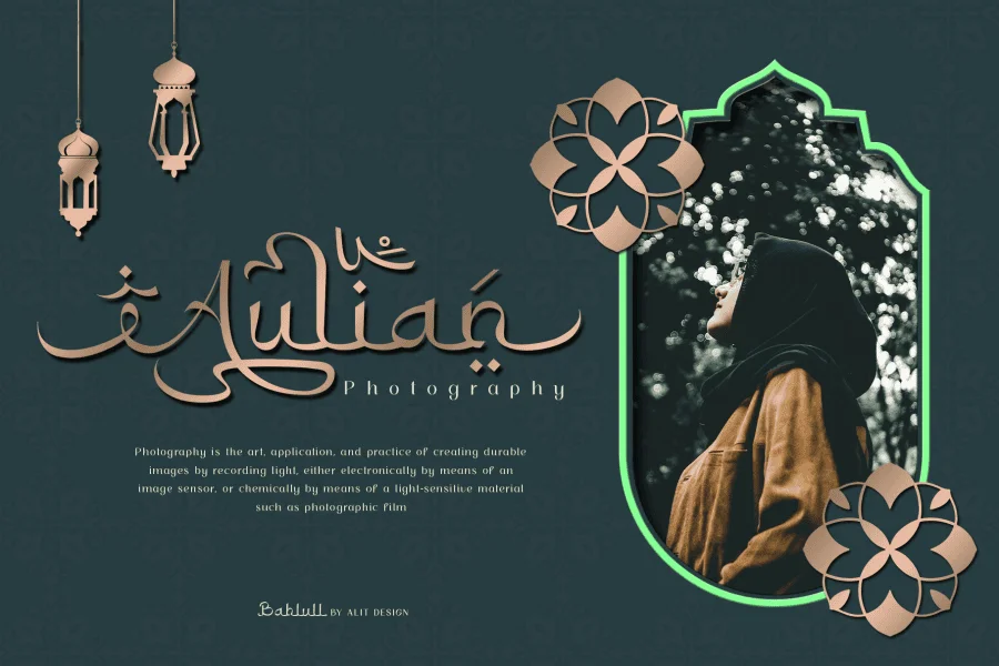 Bahlull free version Font preview 2