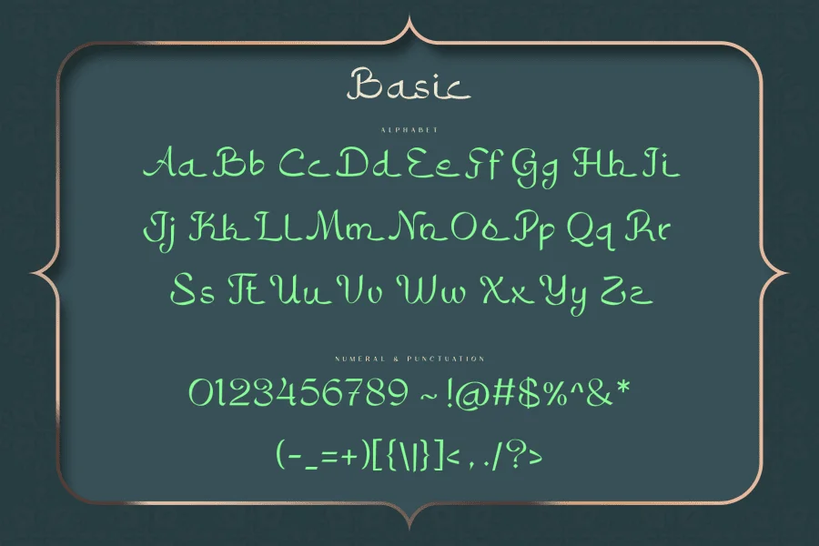 Bahlull free version Font preview 7