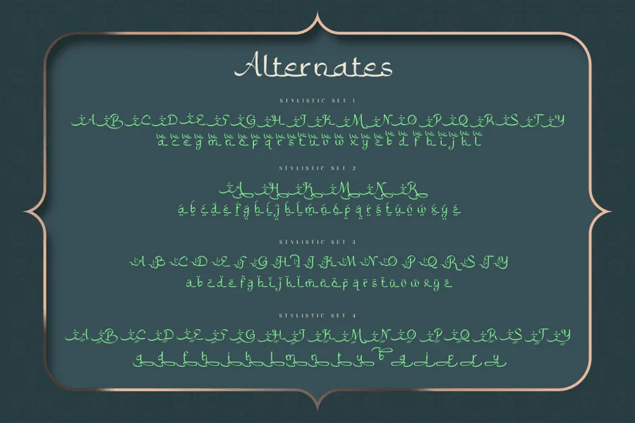 Bahlull free version Font preview 8