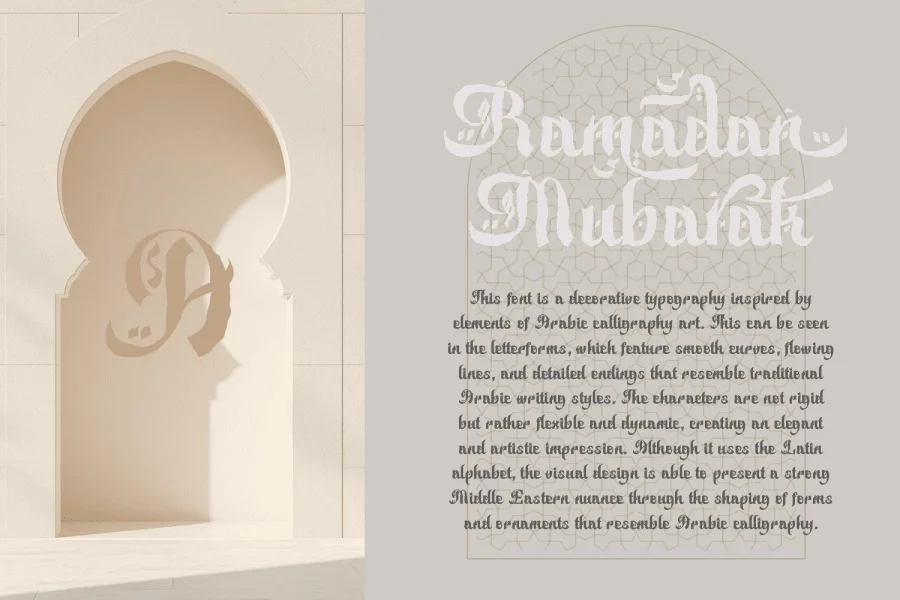 Bakhtiar DEMO Font preview 2