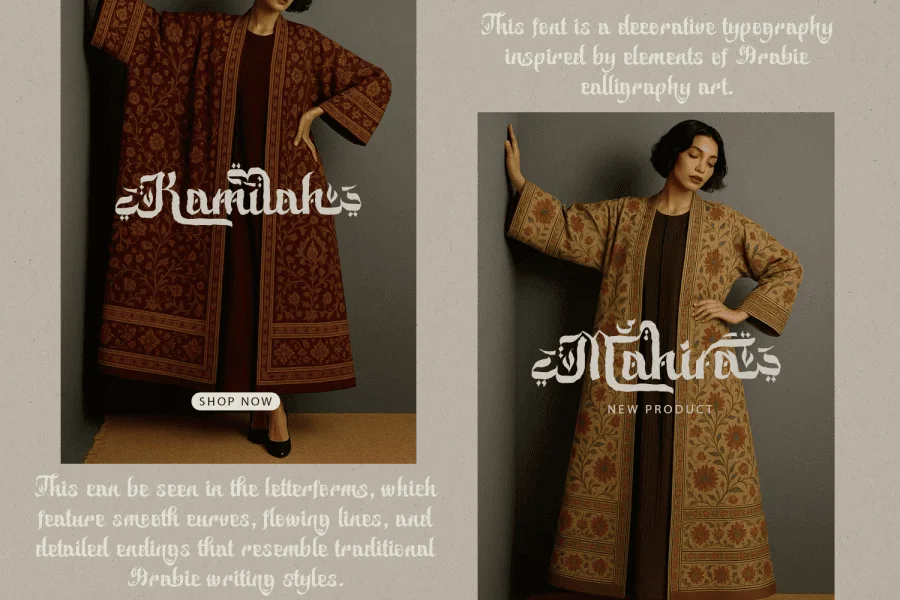 Bakhtiar DEMO Font preview 6