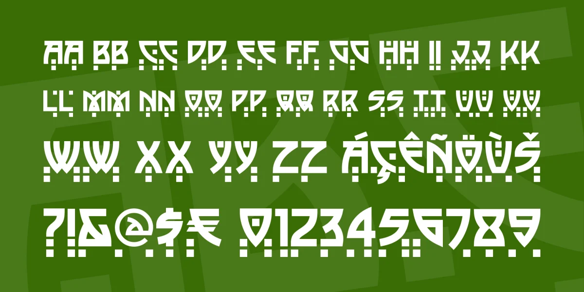 Bala Cynwyd NF Font preview 3
