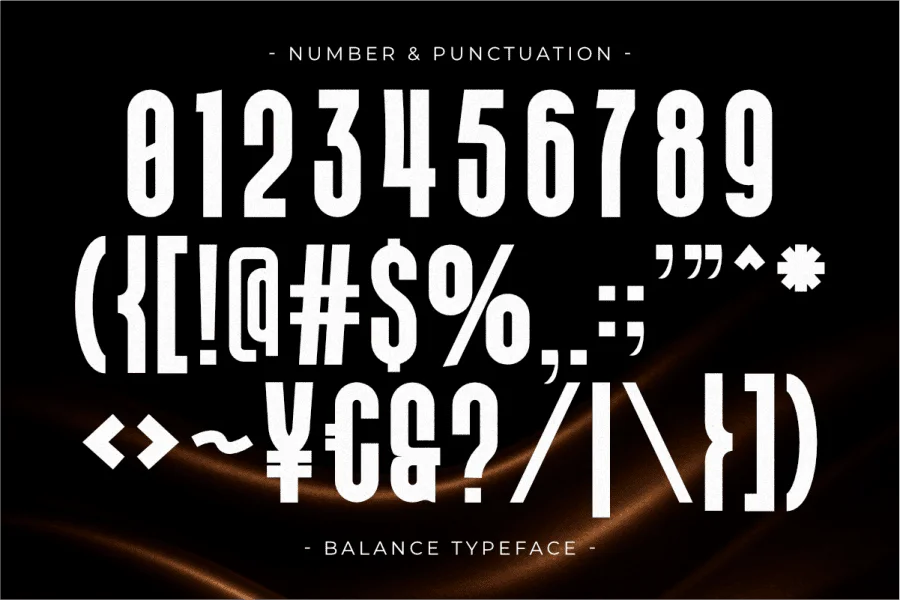 Balance Font preview 7