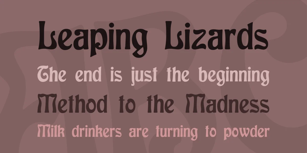 Baldur Font Family preview 2