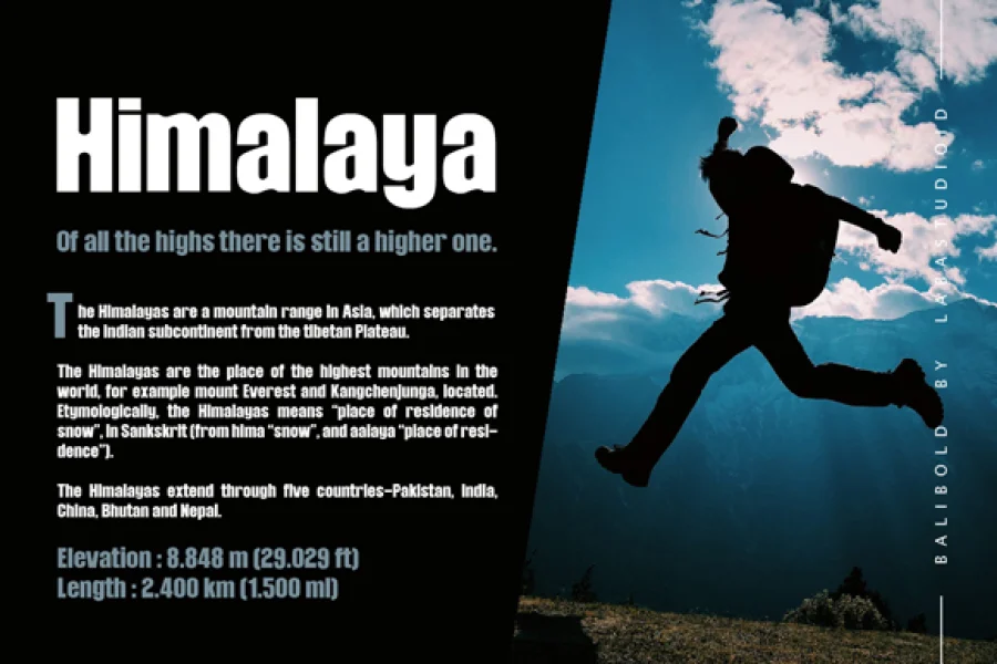 Balibold Font preview 4