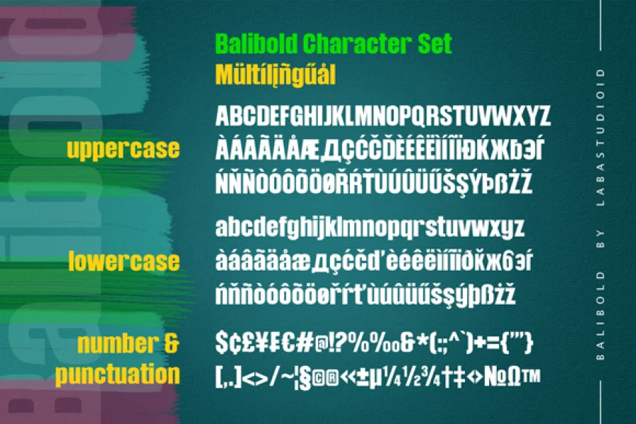Balibold Font preview 8
