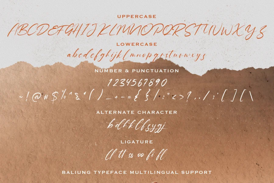 Baliung Font preview 14