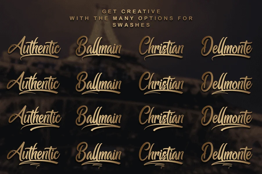 Ballmain Font preview 5