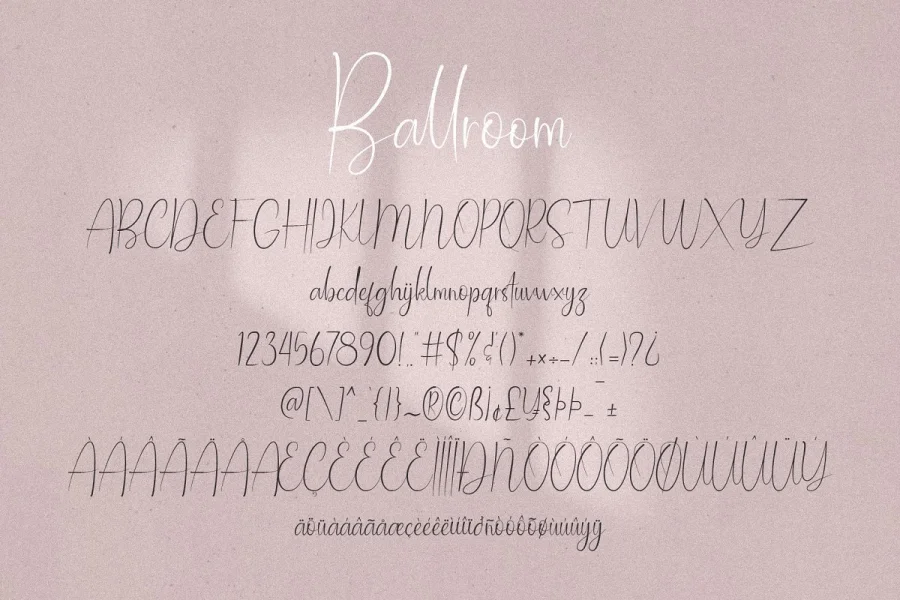Ballroom Font preview 7