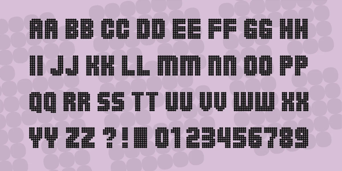 Balls on the rampage Font preview 2