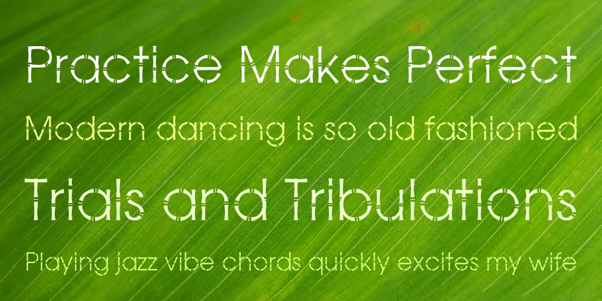 Bamboo Gothic Font preview 2