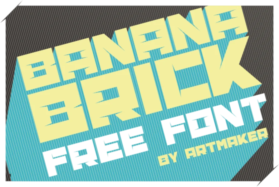 Banana Brick Font