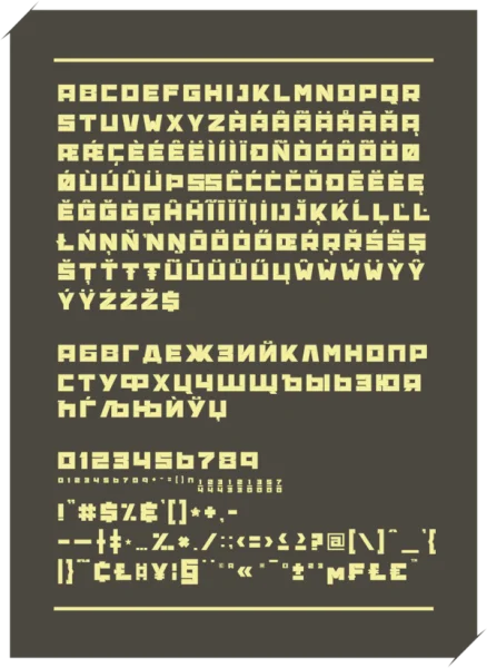 Banana Brick Font preview 2