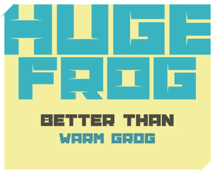Banana Brick Font preview 3