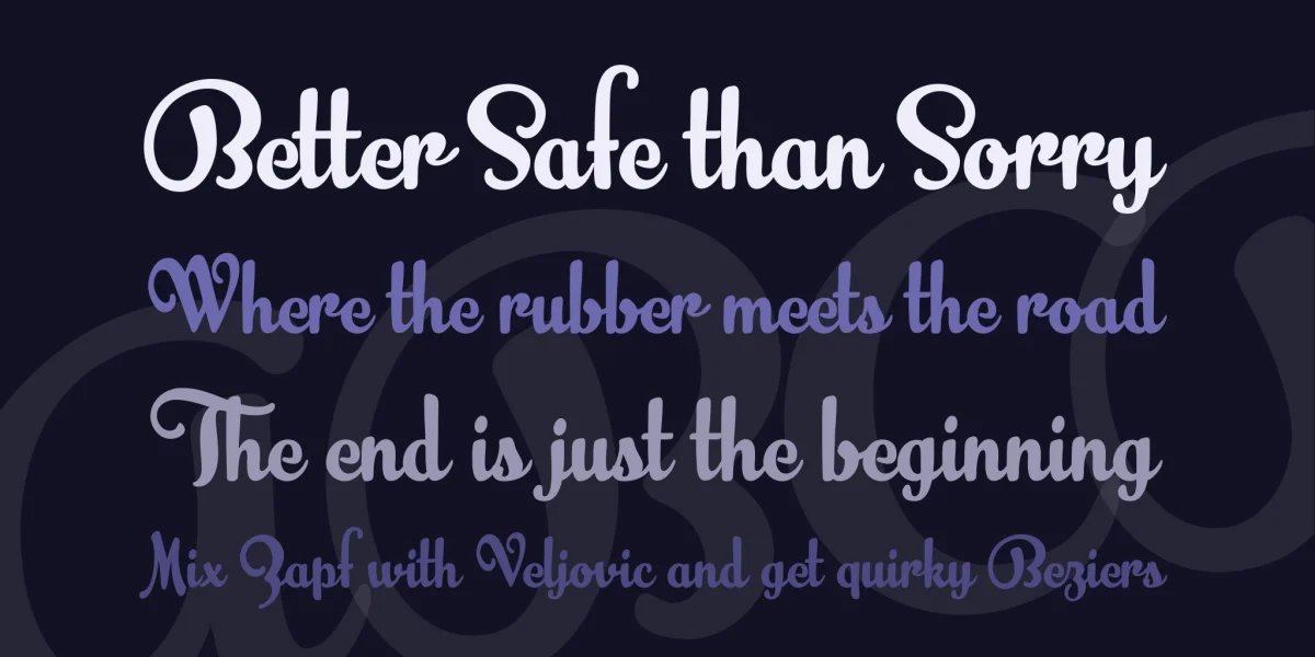 Banana Yeti Font preview 6