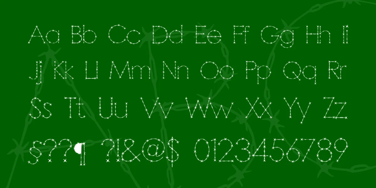 Barbarello Font preview 2
