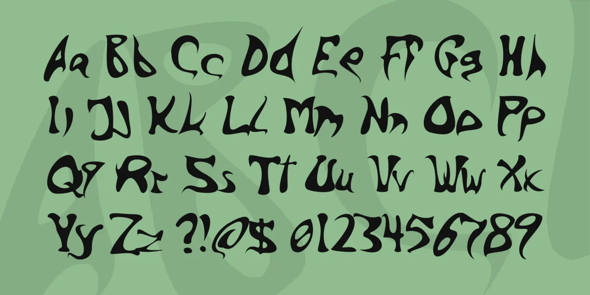 Barbed Ink Font preview 2