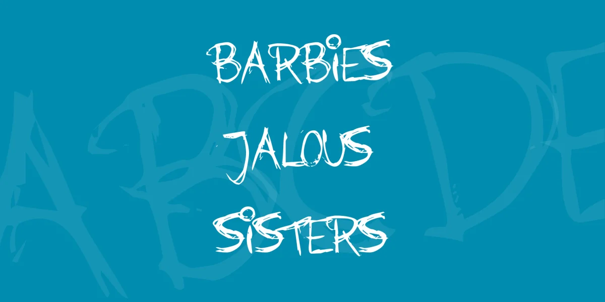 Barbies Jalous Sisters Font preview 3