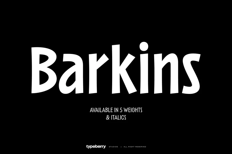 Barkins Font Family