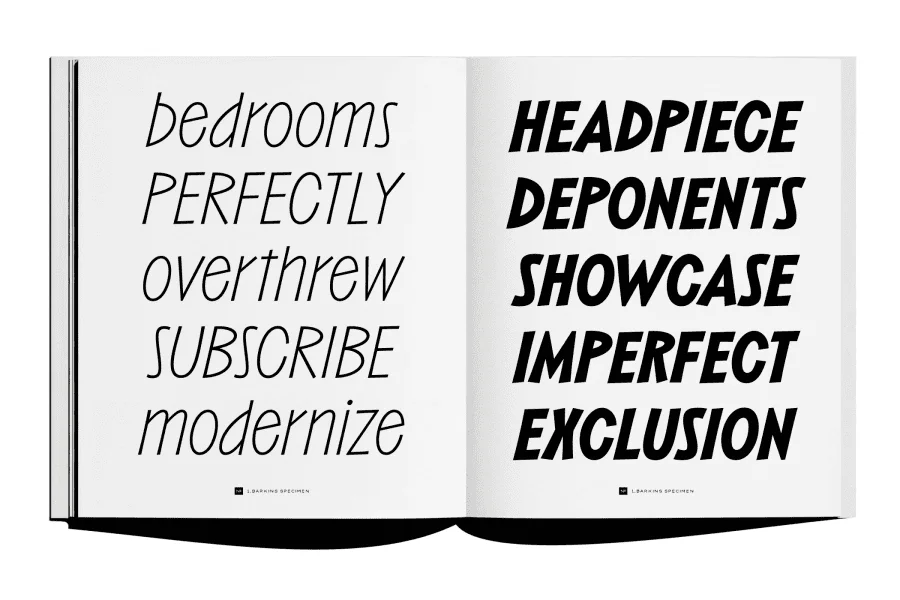 Barkins Font Family preview 17