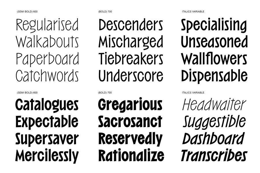 Barkins Font Family preview 2