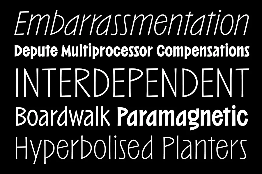 Barkins Font Family preview 3