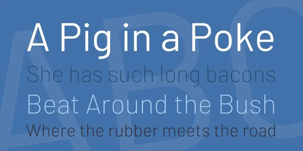 Barlow Font preview 2