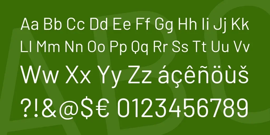 Barlow Font preview 3