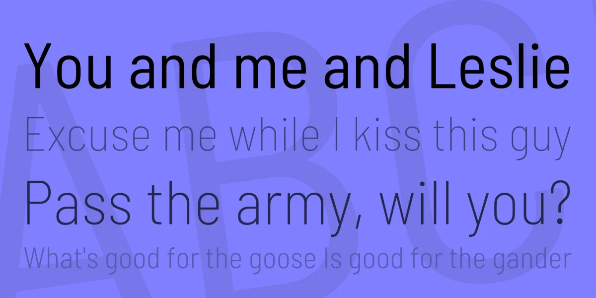 Barlow Semi Condensed Font Family preview 2