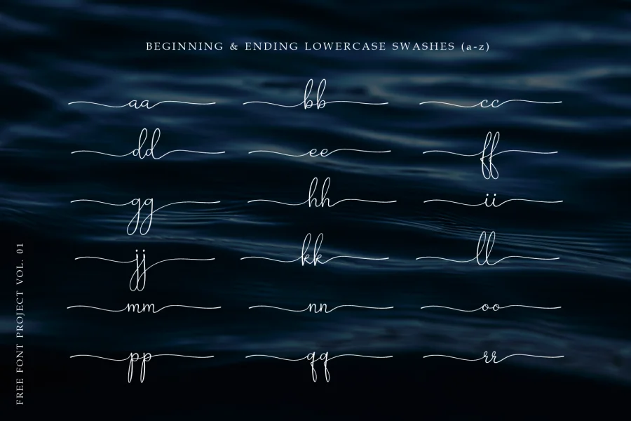 Barokah Signature Font preview 10