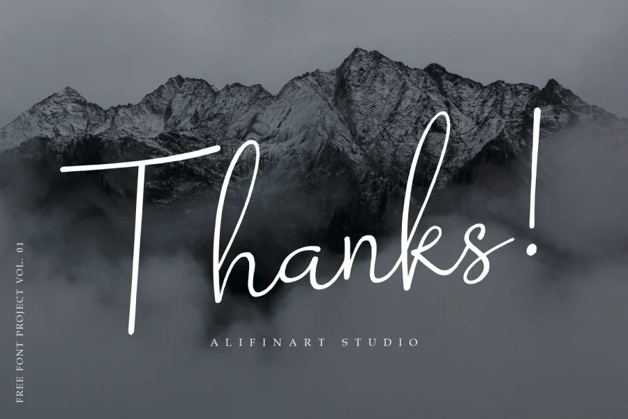 Barokah Signature Font preview 12