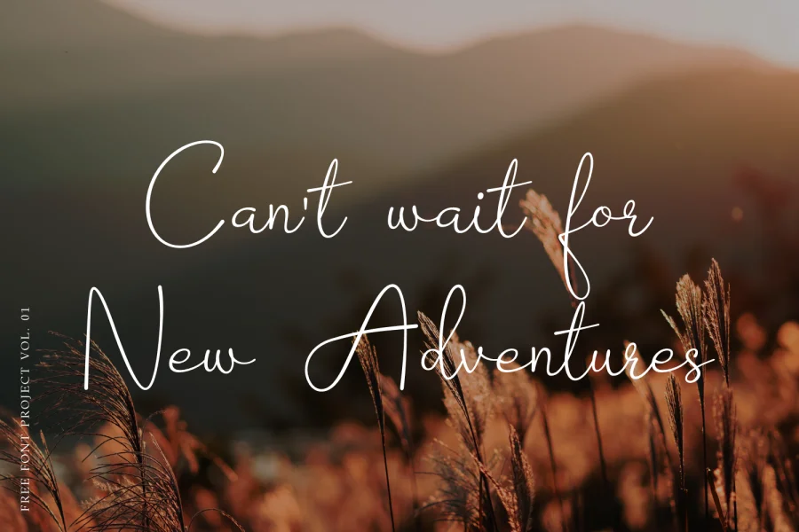 Barokah Signature Font preview 4