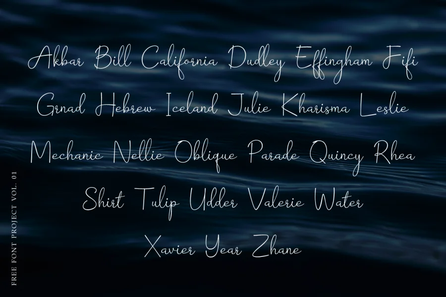 Barokah Signature Font preview 5