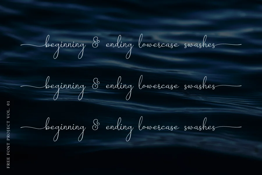 Barokah Signature Font preview 6