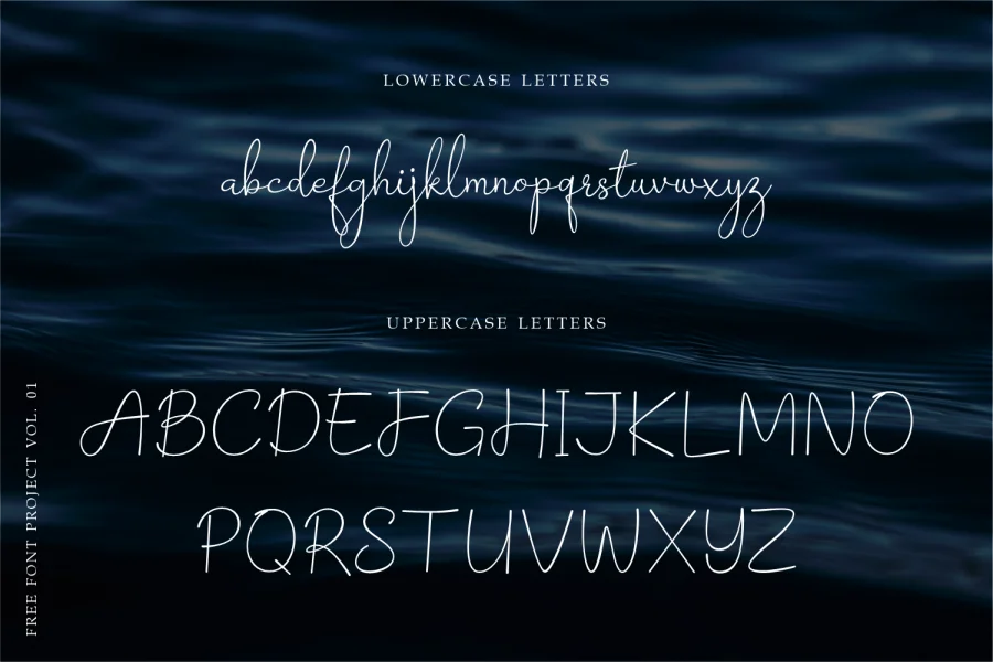 Barokah Signature Font preview 7
