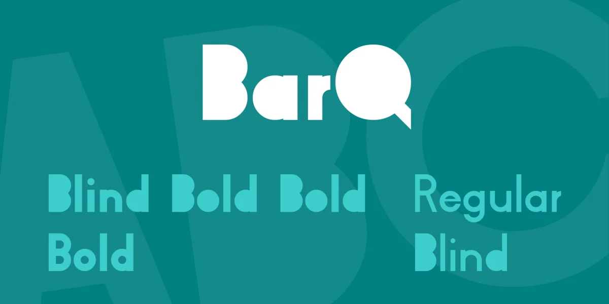 BarQ Font Family preview 2