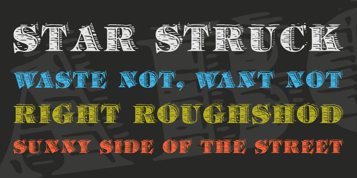 Barrelhouse All Caps Font preview 2