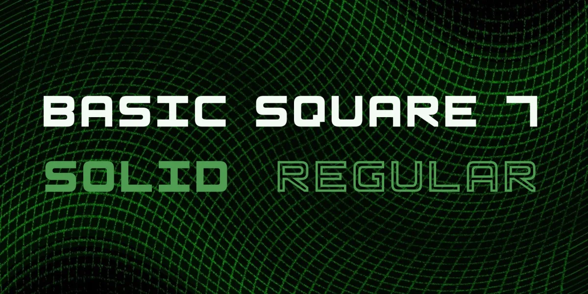 Basic Square 7 Font Family