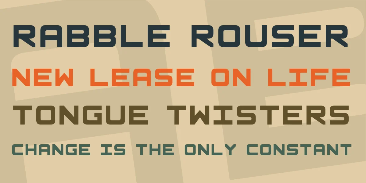 Basic Square 7 Font Family preview 2
