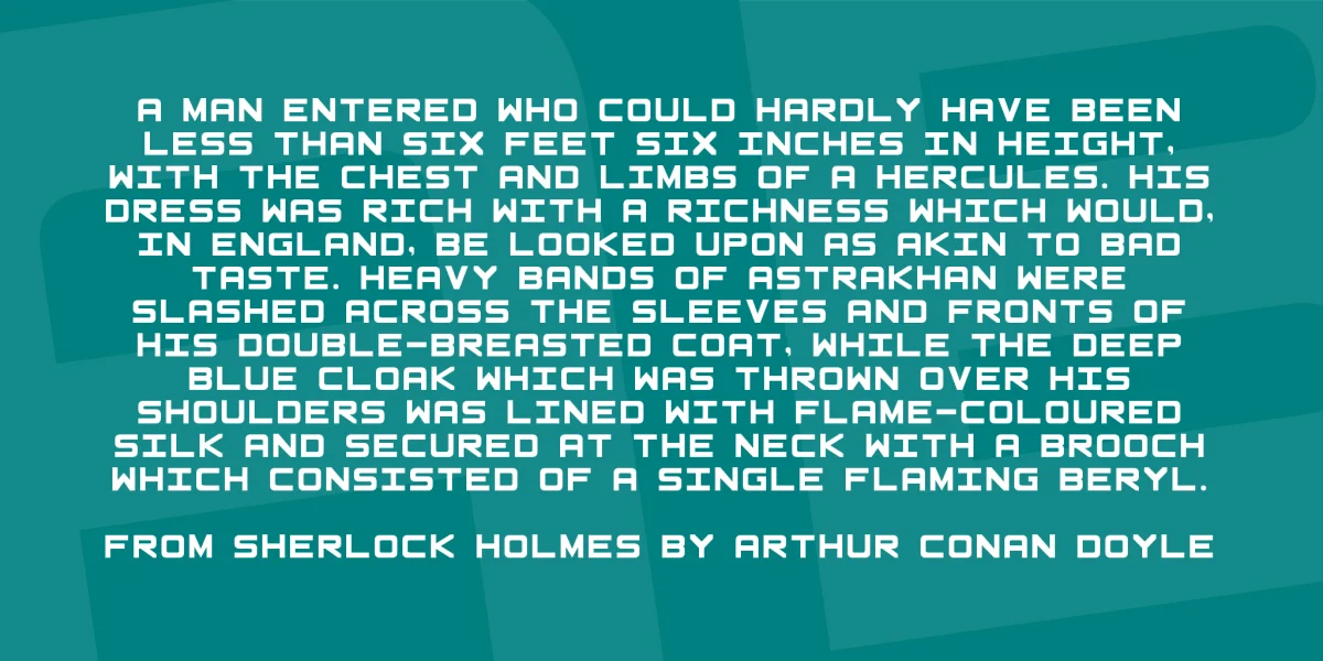 Basic Square 7 Font Family preview 3
