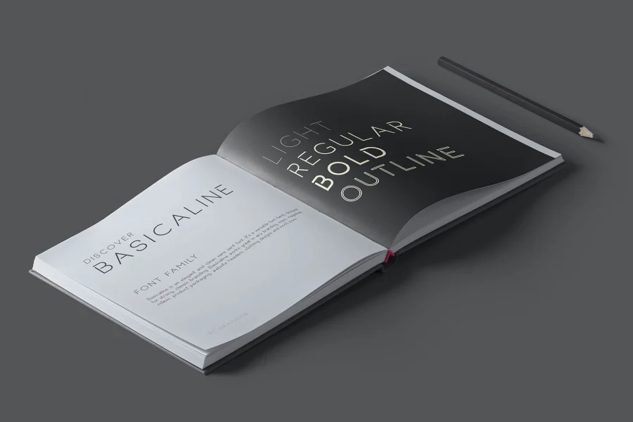 Basicaline Font preview 2