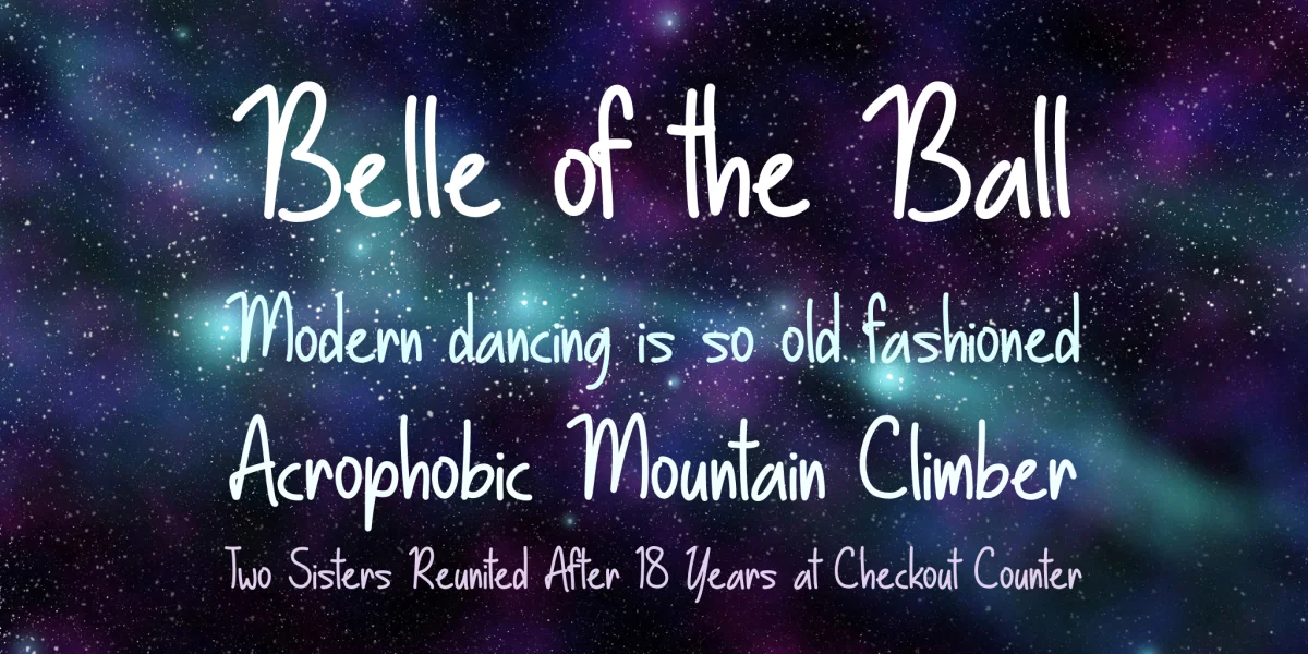 Basically Yes Font preview 2