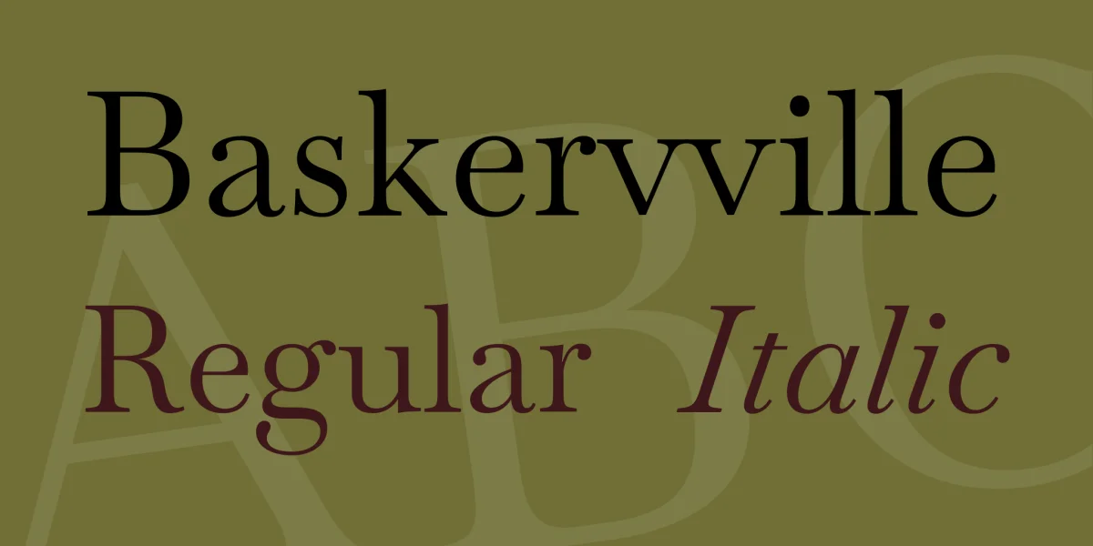 Baskervville Font Family