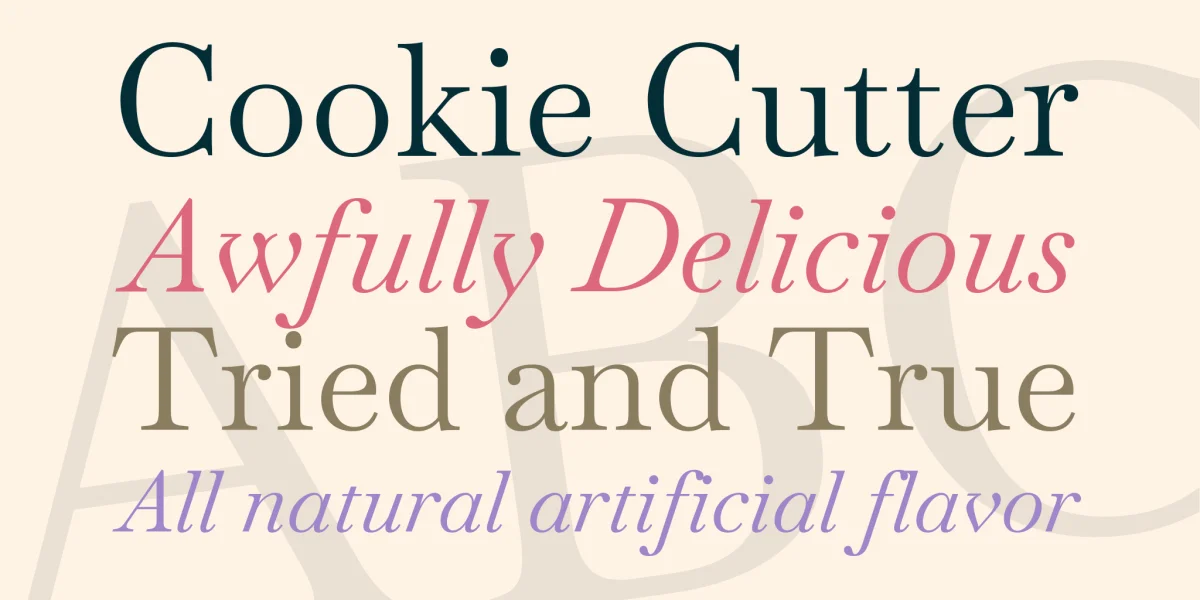 Baskervville Font Family preview 2