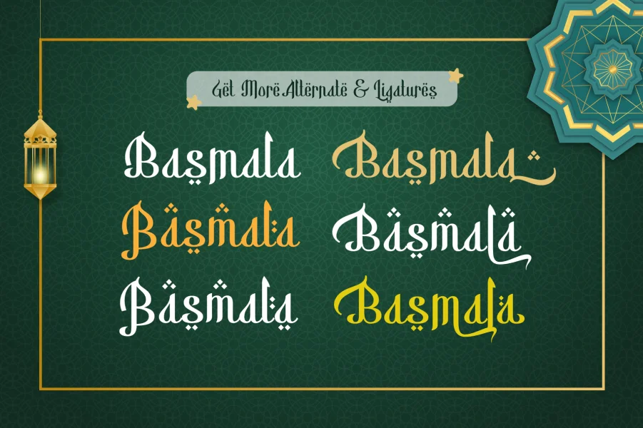 Basmala Font preview 4