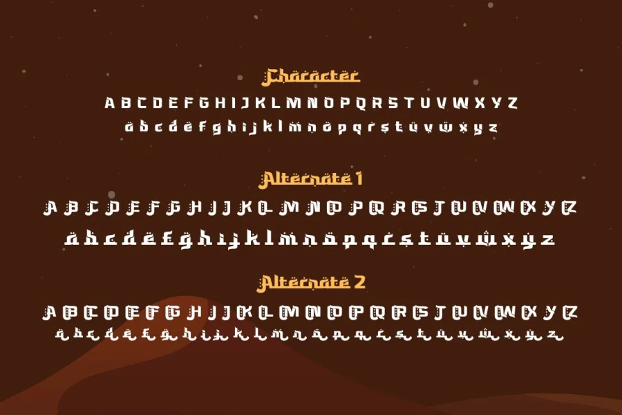 Bassun personal use Font preview 10