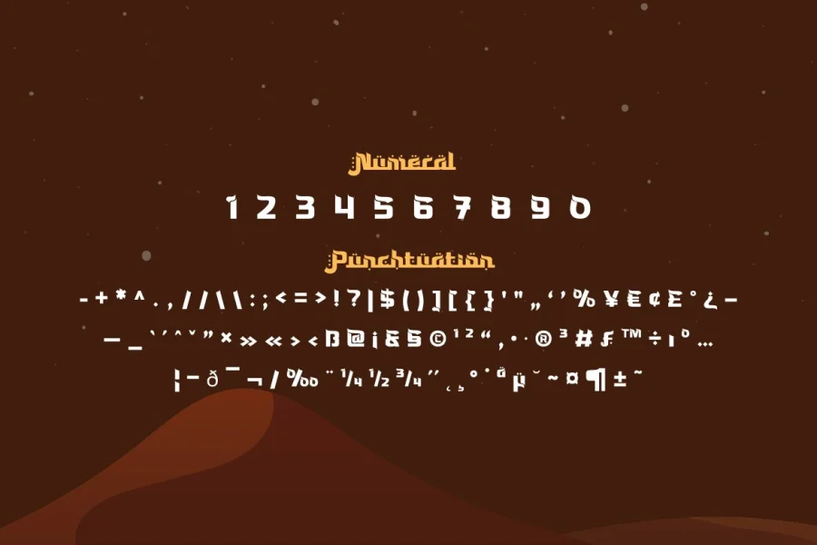 Bassun personal use Font preview 11