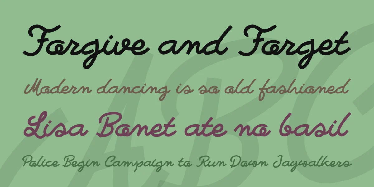 Bastardilla Font preview 2