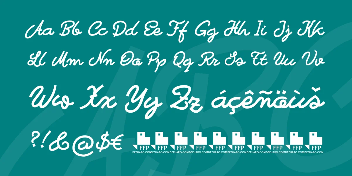 Bastardilla Font preview 4