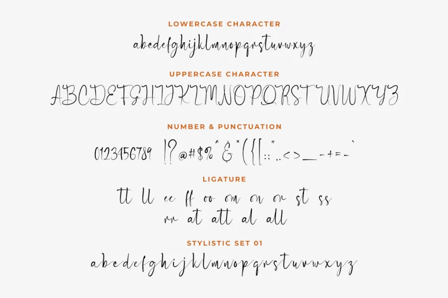 Batavia Symphony Font preview 6